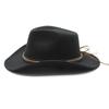 Retro Black Wool Jazz Top Hat Fashion Concave Men And Women Felt Jazz Hat