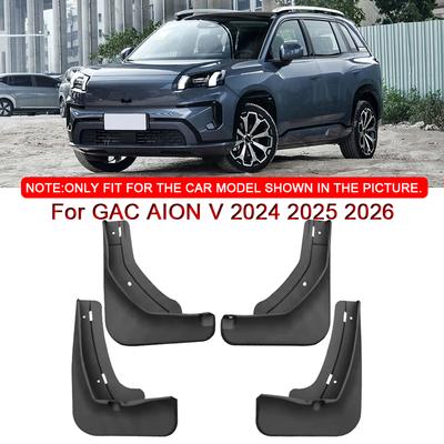 För GAC AION V 2024 2025 2026 Bilstyling ABS Bil Stänkskydd Stänkskärmar Stänklappar Fram Bak Skärm Auto Tillbehör