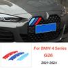 3D Car Front Grille Trim Strips Grill Cover For 4 Series G26 2021 2022 2023 2024 M Stickers Accessories