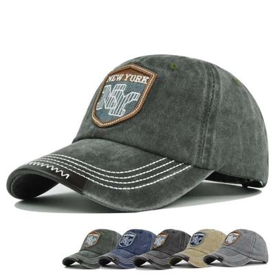 New Baseball Cap Vintage NY Letter Embroidered Cap For Men Women Outdoor Sport Hip Hop Hat Male Cotton Solid Casquette Bone Kpop
