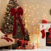 Large Red Flannel Festival Bow Pendant 80x40cm Tree Gift Decor Festive