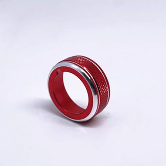 Red Aluminum Headlight Switch Adjust Knob Cover For Chevrolet Trax 2024 2025