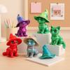 Realistic Design Articulated Cats Doll Plastic Material Cute Cat Figure  Living Room