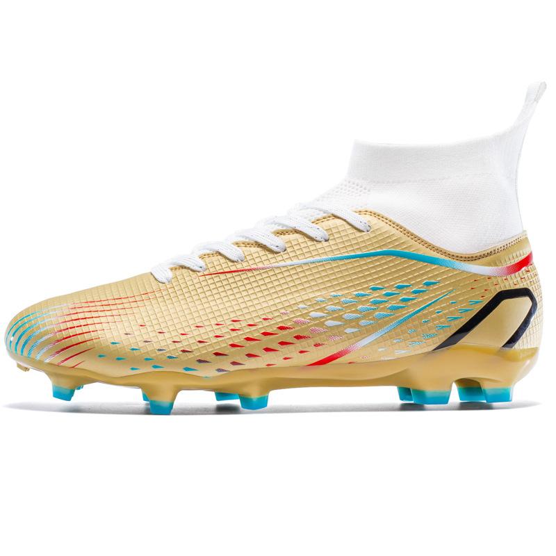 High-Top Football Shoes, Broken Nail Sneakers, Genuine Long Nails, Non-Slip Adult Children'S Sports Shoes, Men'S Professional Training Shoes