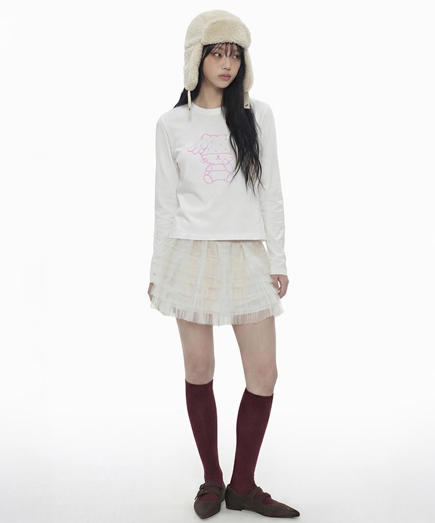 GRAVER [Unisex] Pixel G.O.C.A.T Long Sleeve T-Shirt_3Color