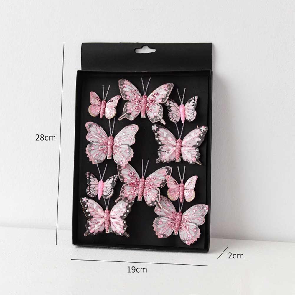 Butterfly Christmas Decoration Handmade Butterfly Set