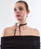 Vinaj Jenny Rose Ribbon Choker (Black)