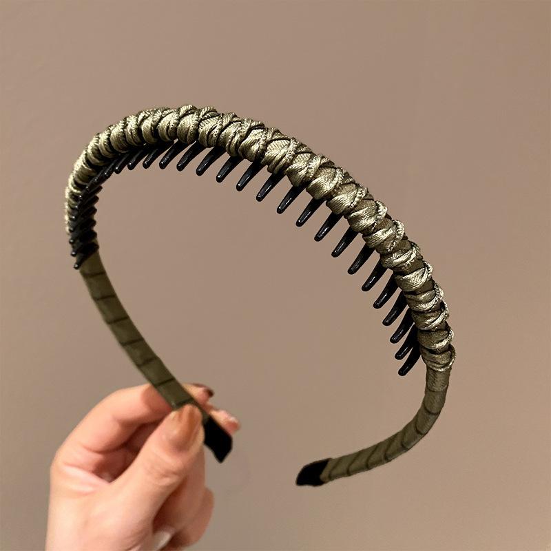 Hairband Headband for Women, Non-slip Hair Pressing and Face Washing, Special for Hair Tidying, Fashionable Headdress with Teeth