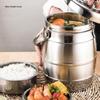 Triple-Layer Insulated Stainless Steel Lunch Box - Large Capacity Tiffin Pot for Students and Office Workers