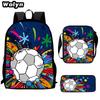 Football School Bag High Definition Waterproof Printing Multi-Functional Load Reduction Ridge Backpack