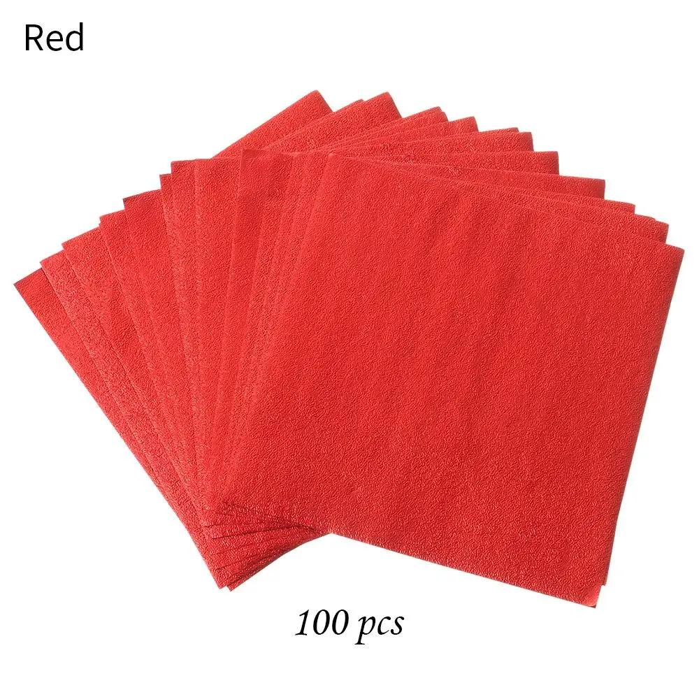 100 PIEZAS Color Dorado Papel de Envoltura en Lata de Papel de Aluminio Estampado Metálico Papel para Caramelos Chocolate Suministros para Bodas y Fiestas