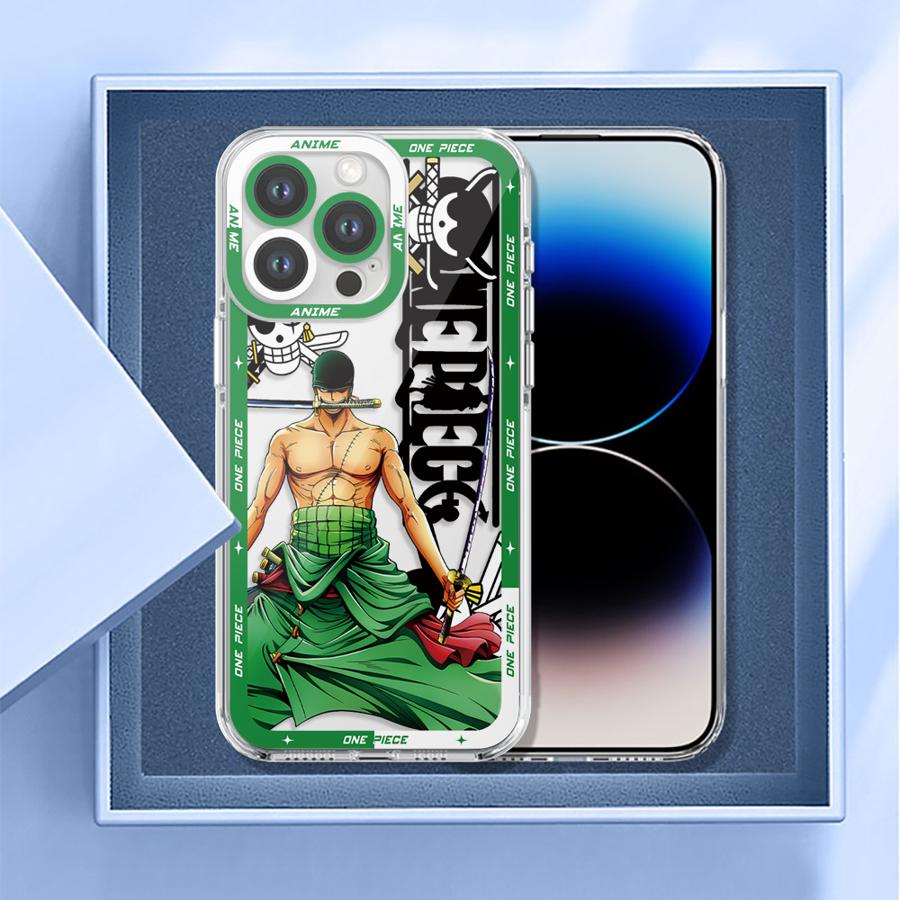

Мягкий чехол для телефона iPhone 12 Mini XR 13 12 11 Pro MAX 7 8 17 Air 16e 16 15 14 Plus Ones Pieces Luffy Zoro iPhone XS