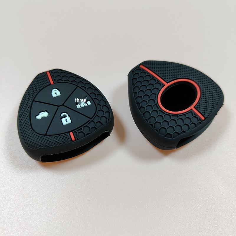 Wabenförmige Silikon-Schlüsselhülle für Toyota Camry, Highlander, RAV4, Corolla, Reiz, Vios