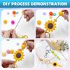 Creative Alloy Bead Keychain Collection 20 Pieces Portable for Handmade Keyrings and Artistics Projects Supplies