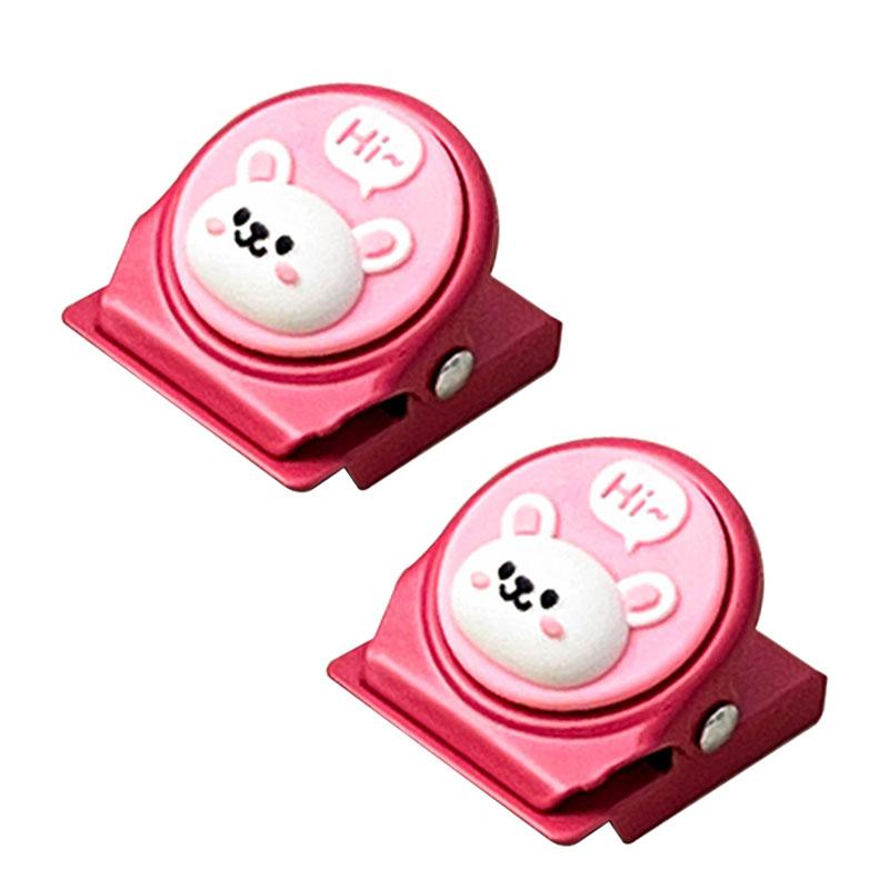 Cute Snack Bag Sealing Clips Plastic Magnetic Food Bag Clips Reusable Storage Clip Sealer Clamp Kitchen Accessories