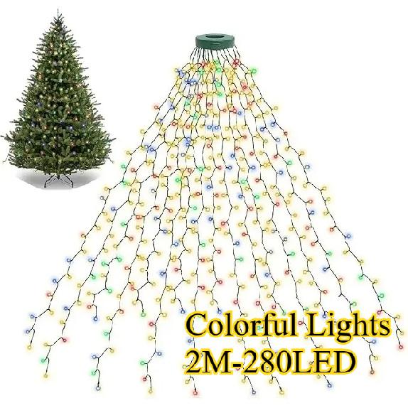 Led Christmas Tree Lights New Year's Garland String for Patio Garden 1.5M/2M/3M Waterfall Light Christmas Decoration 2025 7