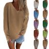 Fashionable Women's Long-sleeved Slim-fitting Knitted Sweater, Women's Sweater Pullover Bottoming Shirt Top