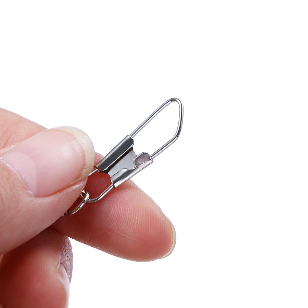 Pin Connector Interlocking Snap Fishing Connector Fishing Swivels Solid Ring Metal Connector