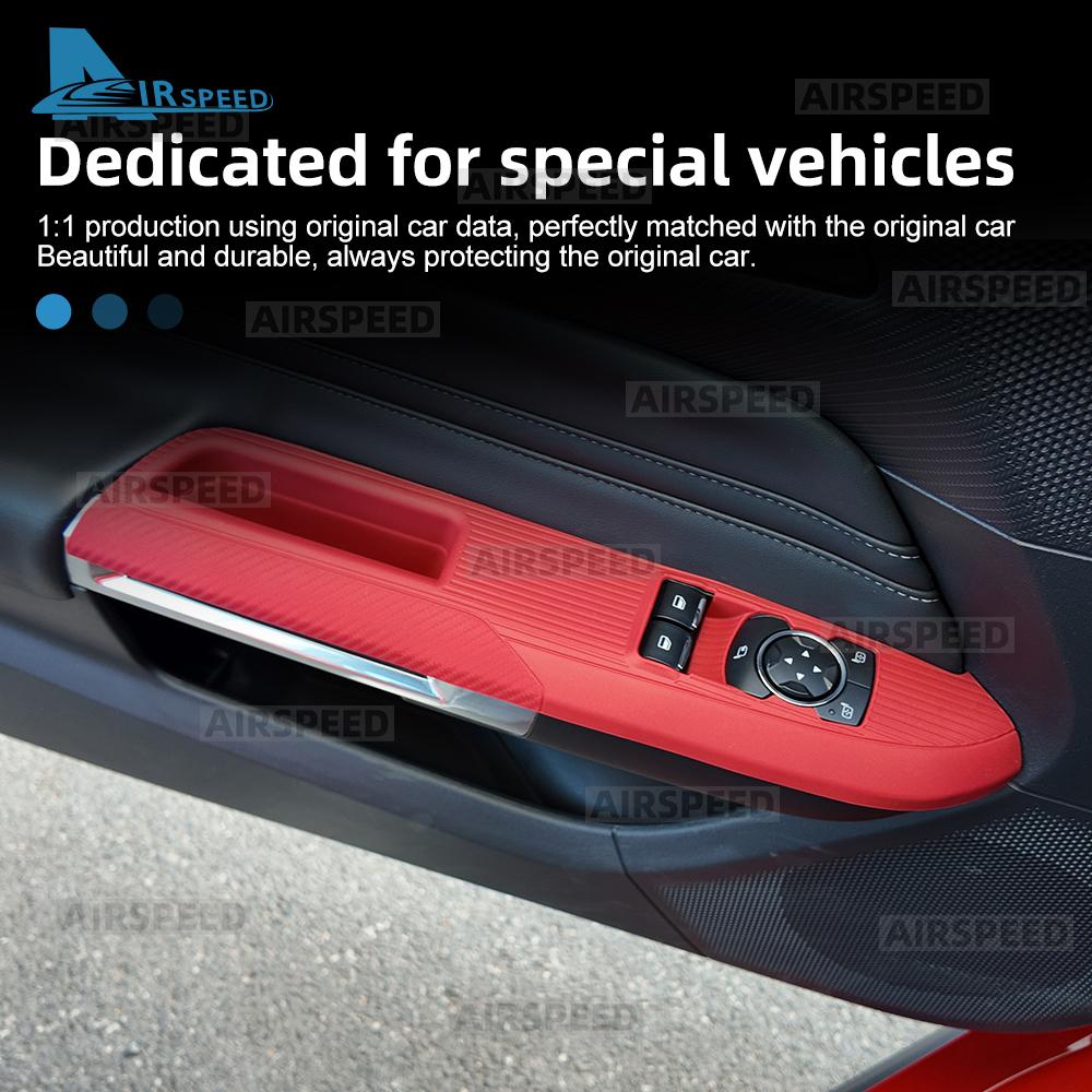 For Ford Mustang GT Dark Horse EcoBoost 2015-2021 2022 2023 2024 2025 2026 2027 LHD Car Door Button Panels Silicone Decor Cover