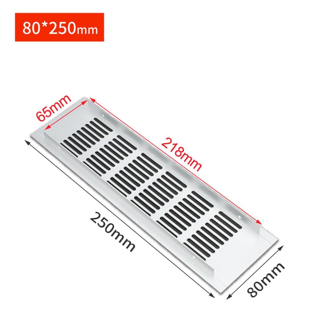 Конструкция из алюминиевого сплава Вентиляционная решетка Алюминиевая вентиляционная крышка 80x250mm