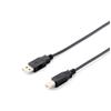 Equip Printer Cable Equip Usb a - Usb B - Male - Male - 1-8m - Black