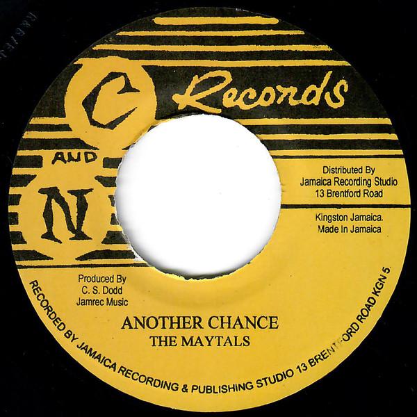 

7inch Record MAYTALS / TOMMY MCCOOK - Another Chance / Always On Sunday NONE C And N Records 2014 Jamaica Reggae, Ska & Dub Used