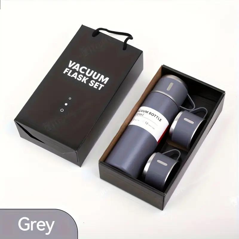 500ML Stainless Steel Thermal Water Bottle Vacuum Flask Gift Set Office Business Style Thermos Bottle Outdoor Hot Insulation Cup
