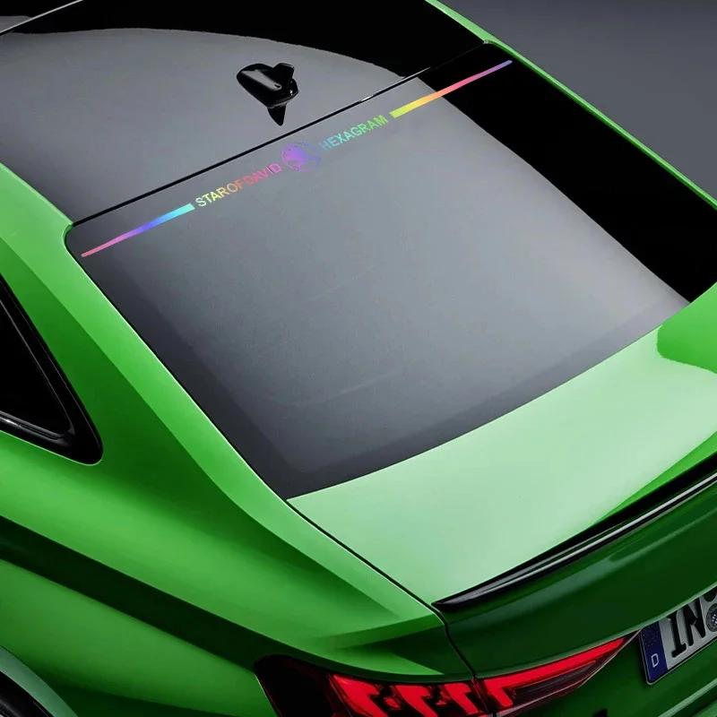 Car reflective laser logo stickers For Skoda Octavia MK2 MK3 2 3 A7 Fabia Karoq Kodiaq Superb Rapid Kamiq Scala Yeti EK6