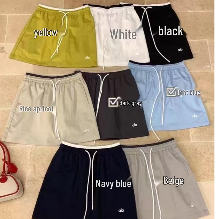 New Women's Summer A-Line Mini Skirt - Quick-Drying, Elastic Waist, Drawstring, Slimming, Casual 2025 Design