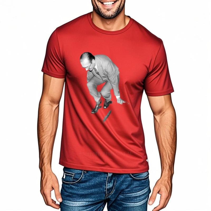 Jacques Chirac Yo Rap Hip Hop Paris Metro T-Shirt Men's Harajuku Retro Tee Cotton Casual Summer Graphic