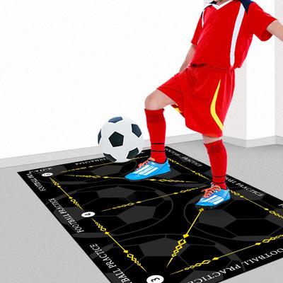 Kinder Fußball Schritt für Schritt Training Druck Anti-Rutsch Bodenmatte für den Heimgebrauch Wohnzimmer Dekoration Tägliches Zuhause Antifouling Teppich