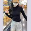 Women's Fishbone Fleece Zipper T-Shirt – High Collar, Long Sleeve, 2025 Design for Spring, Autumn, Winter.
