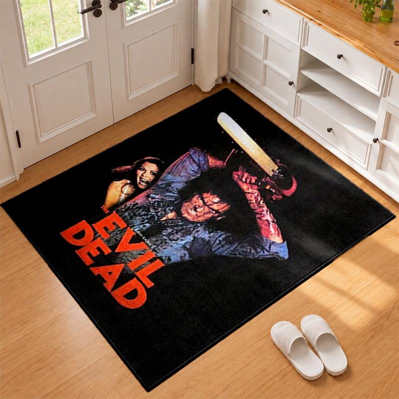 Evil dead Carpet Door Mat for Living Room or Bedroom Protective Mat Under Chair Office Decoration Christmas Gift Birthday Present