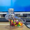 Transparent Dog Treat Jar Easy To Cleaning Dishwasher Safe Glass Container For Kitchen Countertop Storage