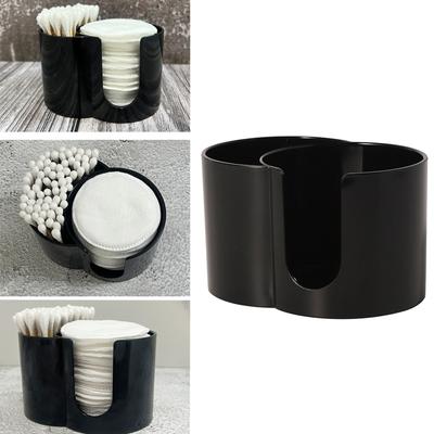 Make-up-Wattepads und Wattestäbchenhalter mit separaten Fächern, hygienisch, platzsparend, Schminktischschale für Zuhause oder Reisen