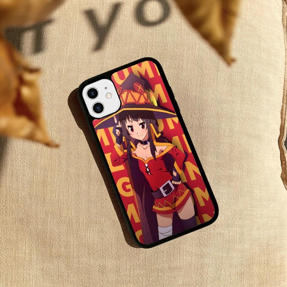 

Чехол для телефона Megumin Anime K-KonoSubaS Силиконовый PC+TPU Для Для IPhone 11 12 13 14 15 16 Plus Pro Max Чехол iPhone 16 pro