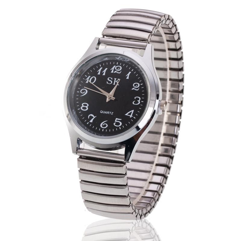 Digital Senior Watch with Spring Band and Simple Scale
