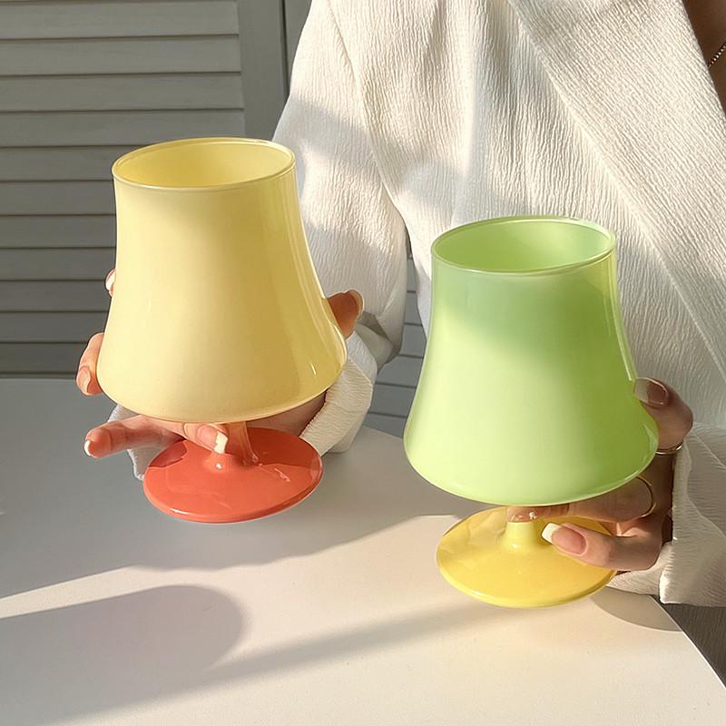 Colorful Light Shaped Creative Tall Red Wine Glasses Champagne Cocktails Liqueur Party Utensils