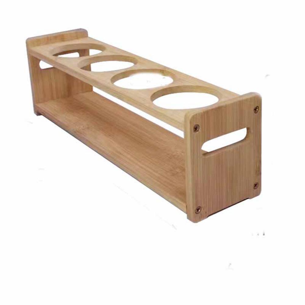 Multi-Compartment Glass Oil Bottle Rack Anti-Slip Kitchen Storage Shelf  Dining Table