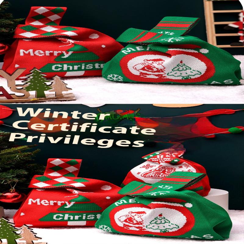 Christmas Gift Bags Xmas Santa Sacks Packaging Knitted Storage Bag Merry Christmas Kids Candy Bag Home Decor Christms Decoration