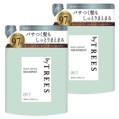 ByTREES Moisture Repair Shampoo and Treatment Refill Set X Hair Scalp Repairing Refill (350ml 2) - Care, Moisturizing, Care, Ingredients, Frizz,