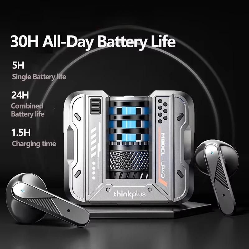 AI Translation Headphones Wireless Bluetooth 5.4 Noise Reduction HD Call Earbuds Office Travel Real Time Translation