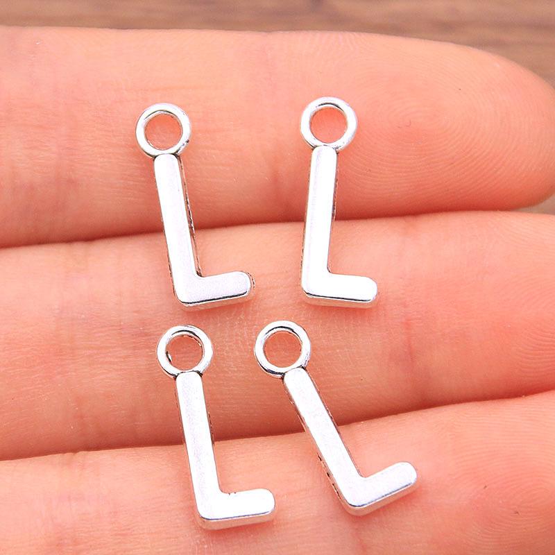 Zinc Alloy Alphabet Charms: 2 Colors, 26 Letter Pendants for Jewelry, Handbag, and Mobile Phone Accessories