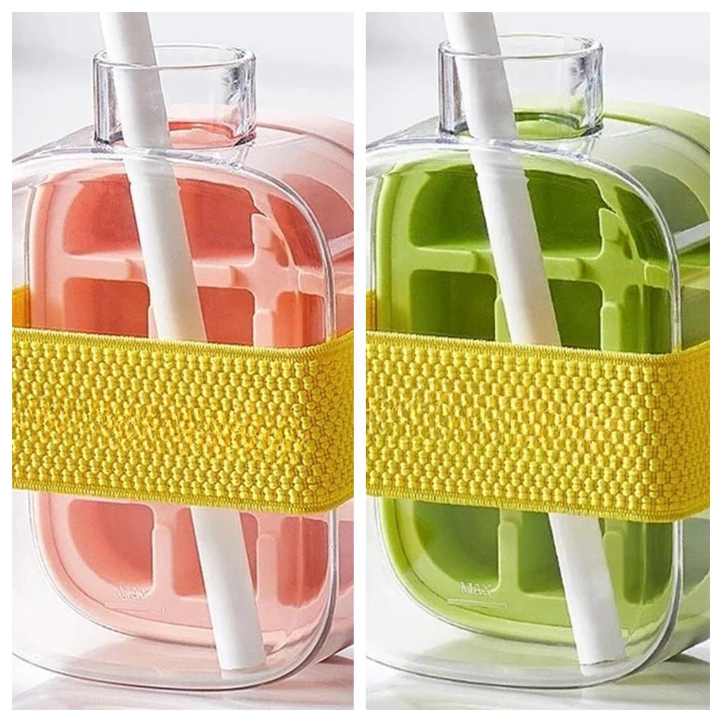 Whiskey Ice Cream Silicone Water Bottle Ice Cube Maker Portable Silicone Freezer Ice Trays Zero-contact Pressure Ice Cube Mold