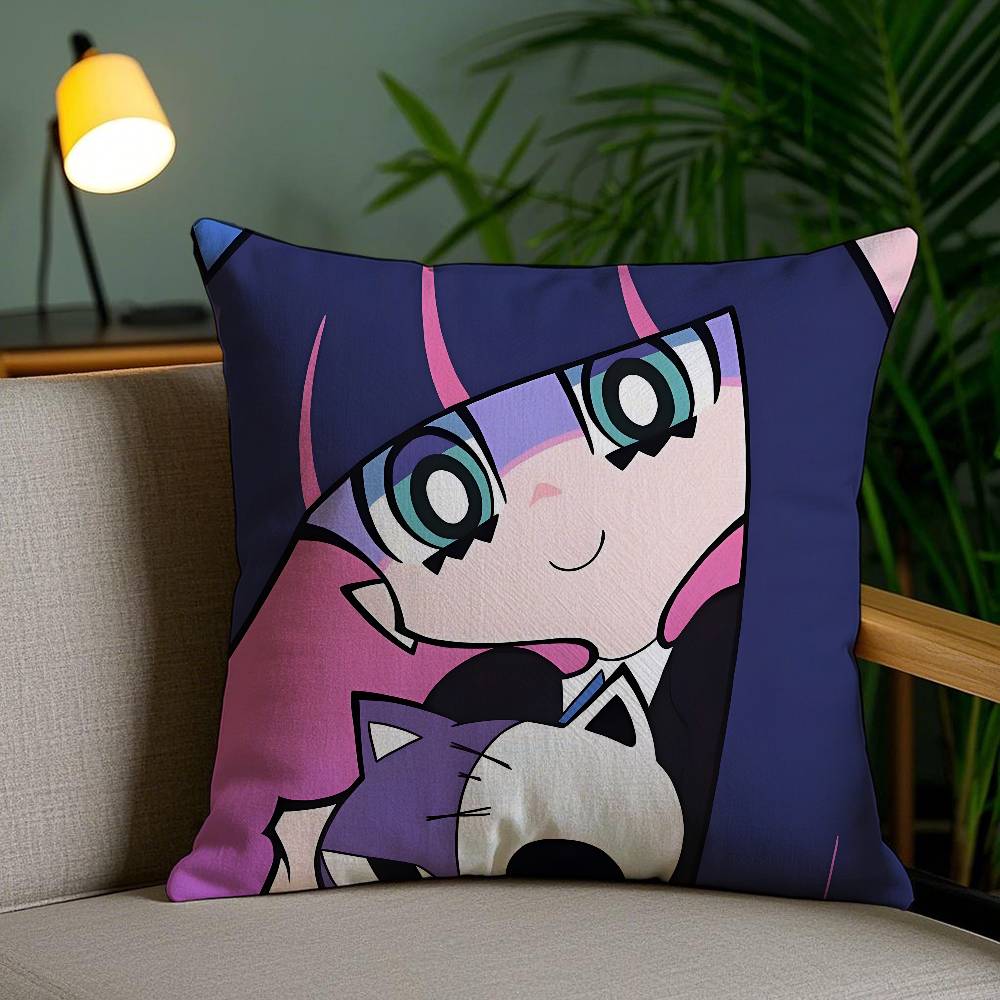 P-Panty S-Stocking Anime Pillow Case Anti-dustmite Invisible Zipper Sofa Bed