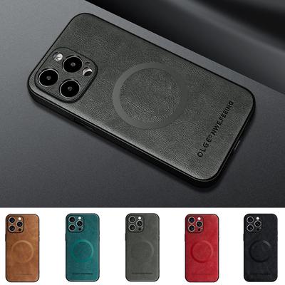 Case For iPhone 16 15 14 13 12 11 Pro Max Case Leather Phone Cover For iPhone 14 7 8 Plus XS XR Case Silicone Luxury Back Cover