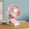New 1 Pcs Portable Mini Cooler Fan USB Rechargeable 720°Rotatable Clip Fan Built In Night Lamp Personal Fan For Outdoor Camping