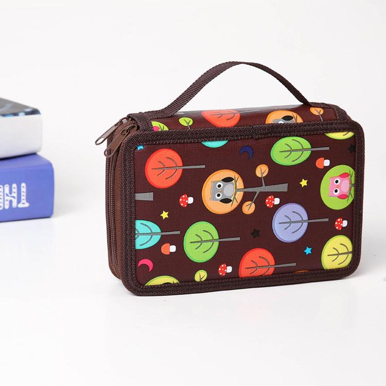 32 Holes Pencil Bag PU Waterproof Material Large Capacity