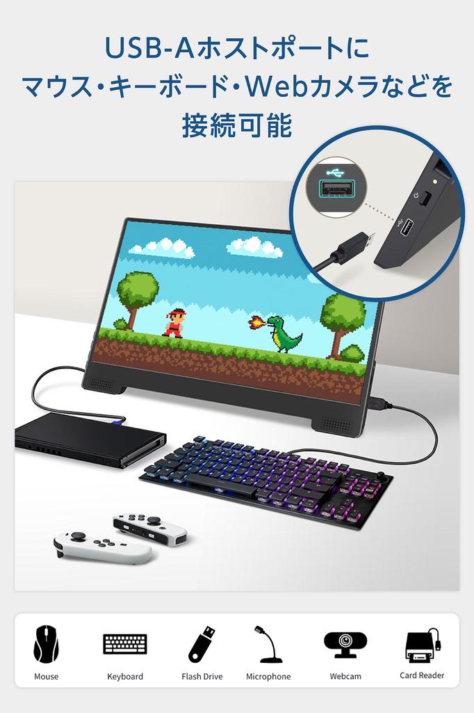 GeChic Mobile Monitor inch M152H FHD 1920x1080 USB PD Compatible Maximum 45W HDMI USB Body Thickness 7mm 15.6 On-Lap On-Lap (Power Delivery) Type-C