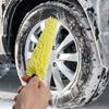 29cm Sponge Brush Motorcycle Wheel Rims Washer Car Hubcaps Wash Auto Cleaning Tool With Handle Bicycle Dirt Pit Bike Accessories